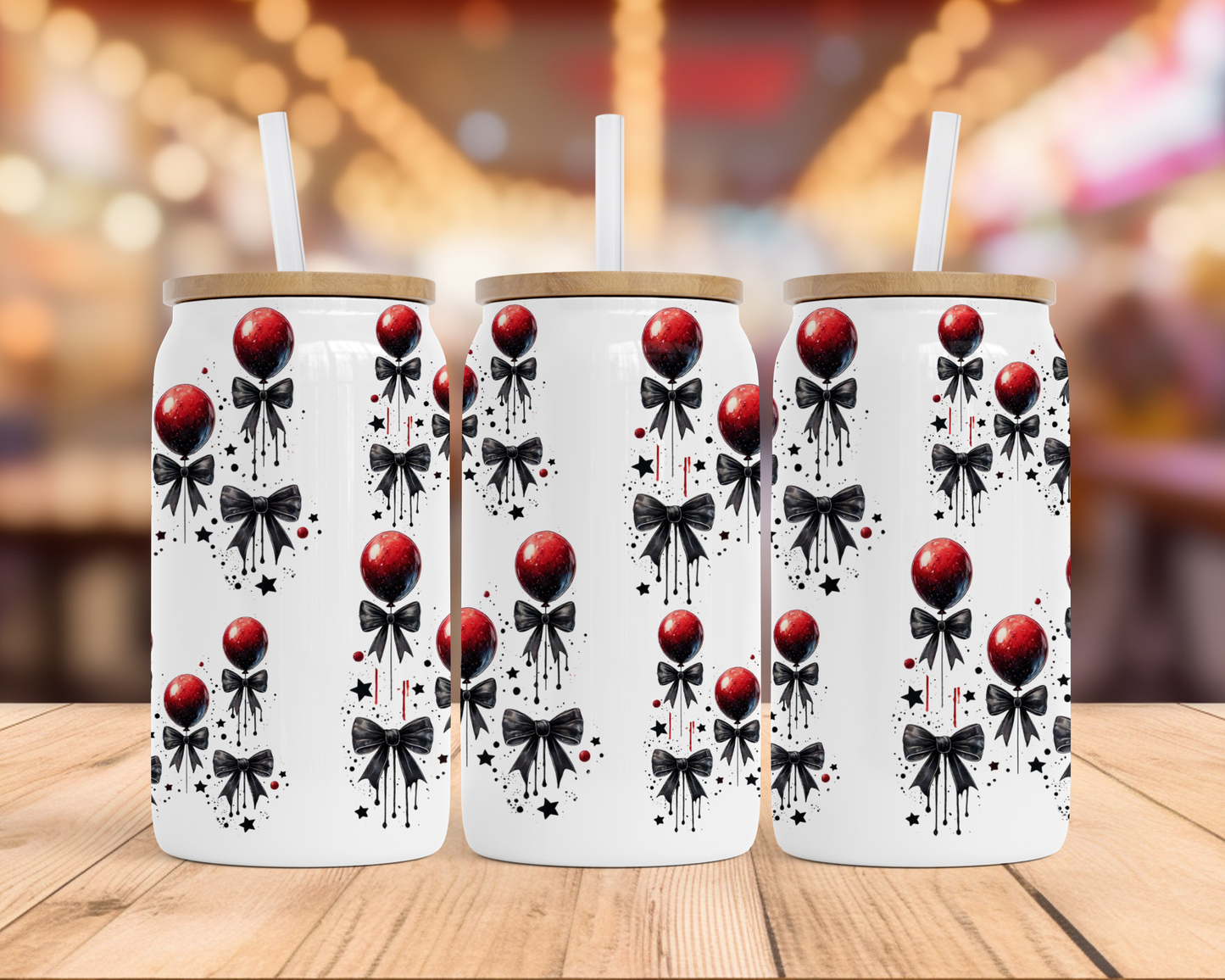 16 oz Halloween Glass Can Tumbler