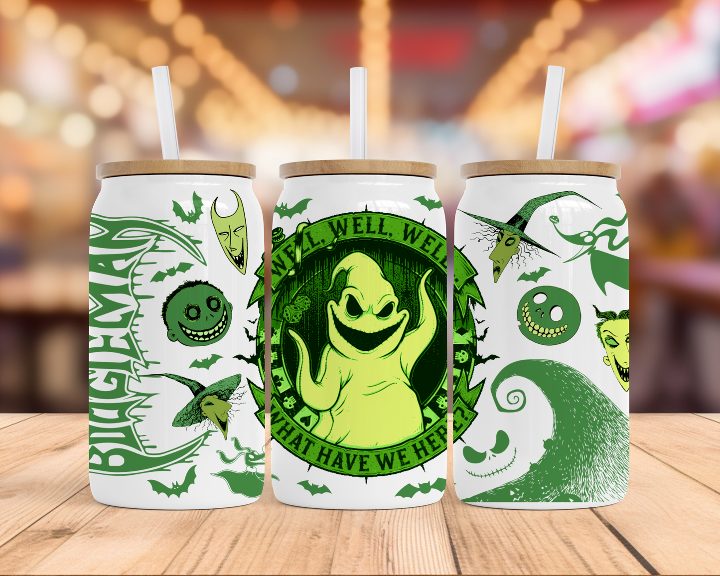 16 oz Halloween Glass Can Tumbler