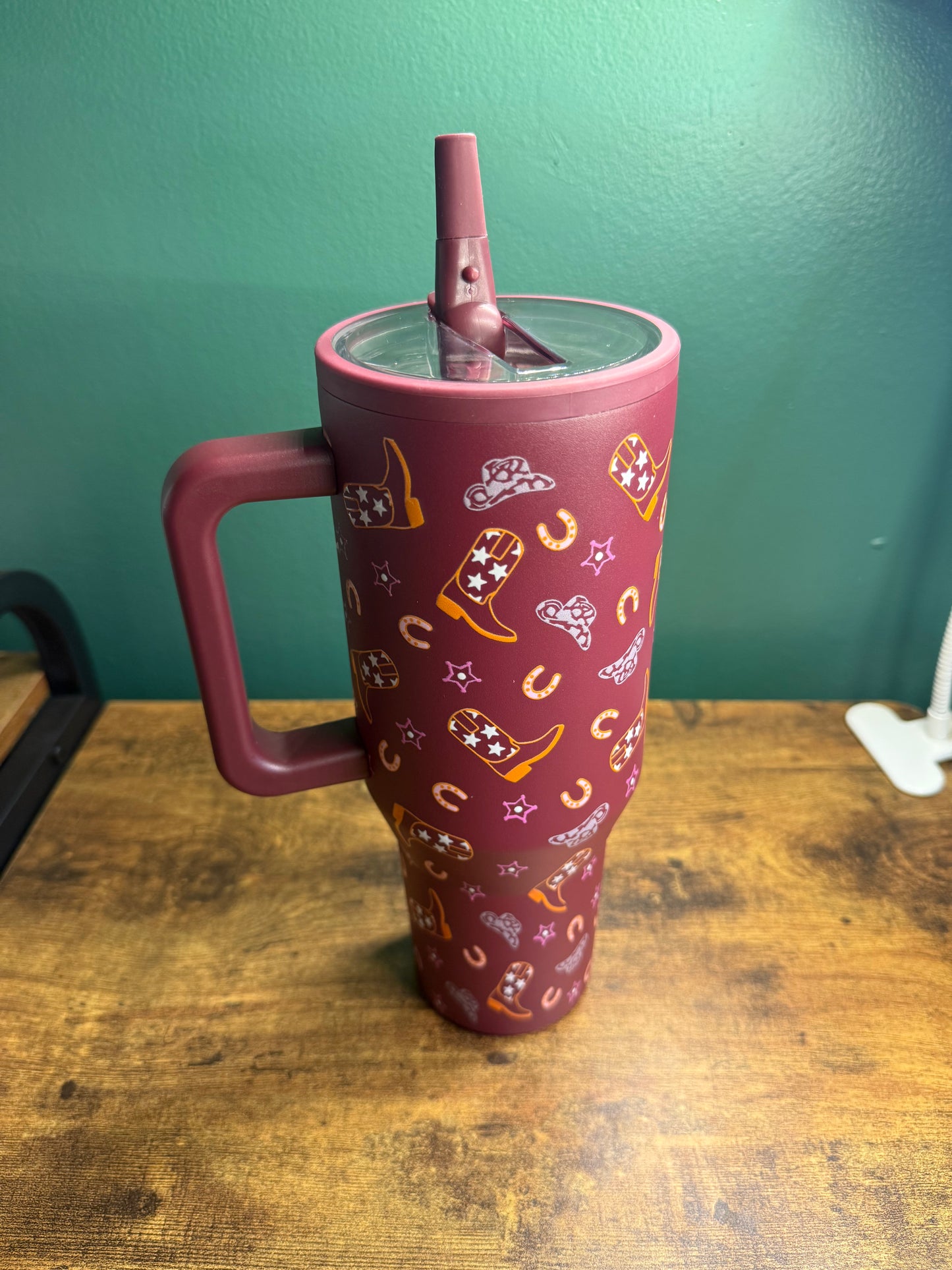 40oz Vinyl Patterned Tumbler