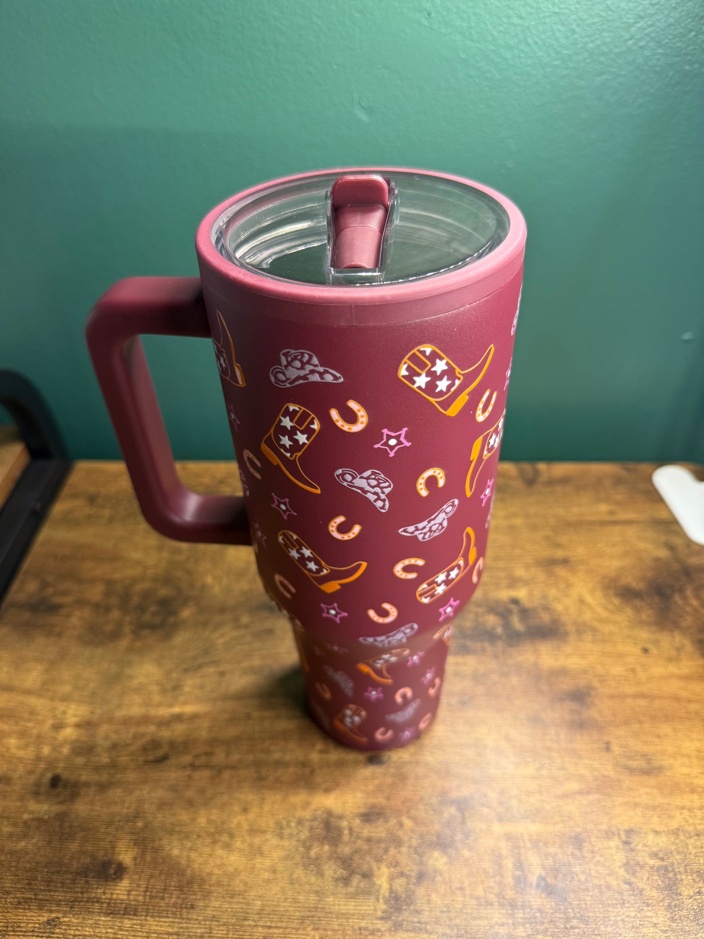40oz Vinyl Patterned Tumbler