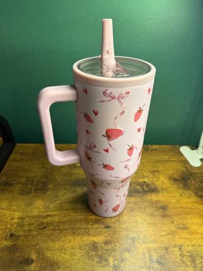 40oz Vinyl Patterned Tumbler